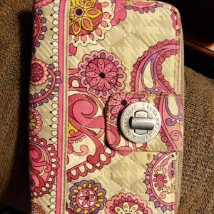 Vera bradley turn lock wallet